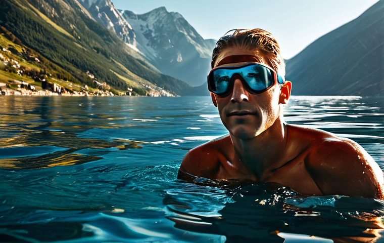수영 고글 추천 제품 비교 - Indoor Pool Focus - Comfort and Clarity**

"A swimmer with clear goggles, focused expression, in an ...
