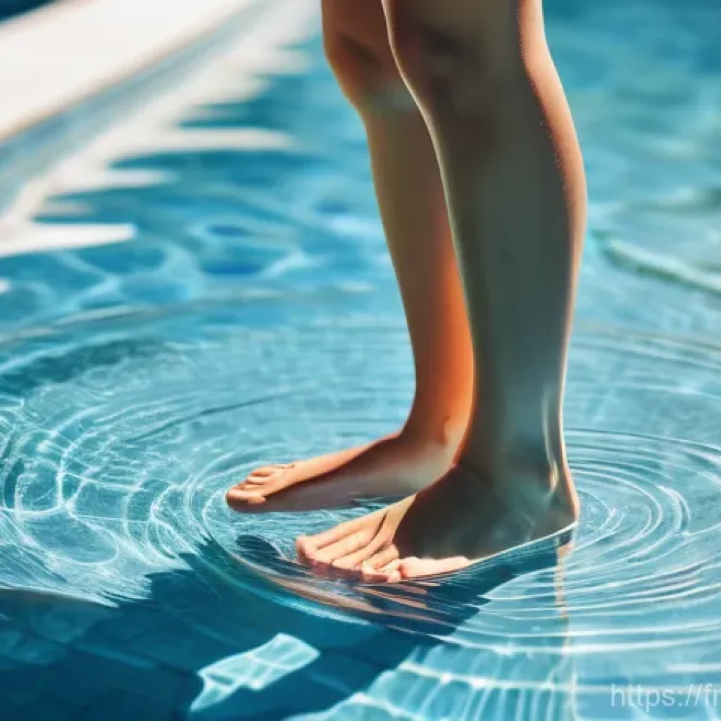 물에 대한 공포증 극복 방법 - **Image Prompt: Gentle Introduction to Water**
    A serene and brightly lit image of a young adult,...